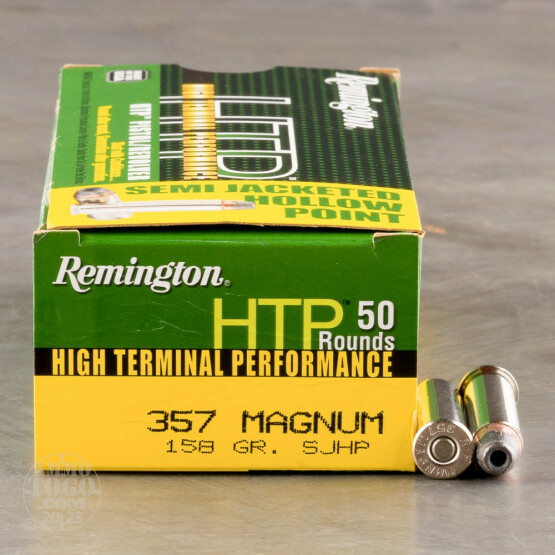 50rds - 357 Mag Remington HTP 158gr. SJHP Ammo