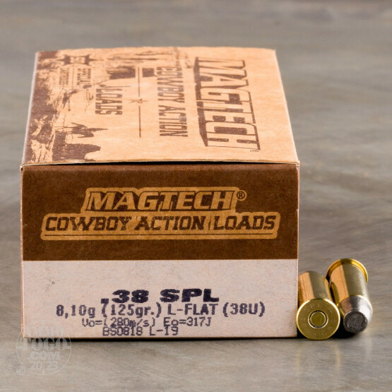 50rds – 38 Special Magtech 125gr. LFN Ammo