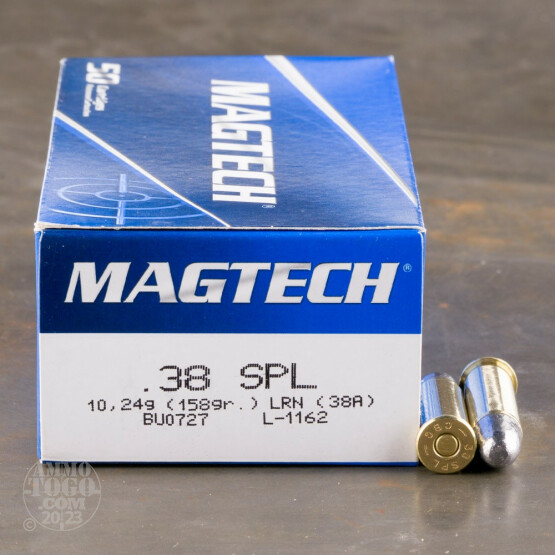 50rds – 38 Special Magtech 158gr. LRN Ammo