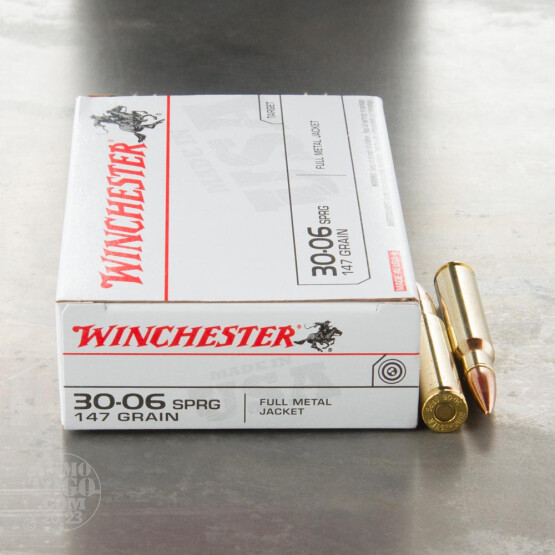 20rds - 30-06 Winchester 147gr. FMJ Ammo