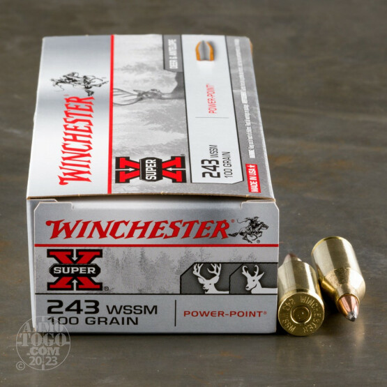 20rds - 243 Winchester Super Short Mag Super-X 100gr. Soft Point