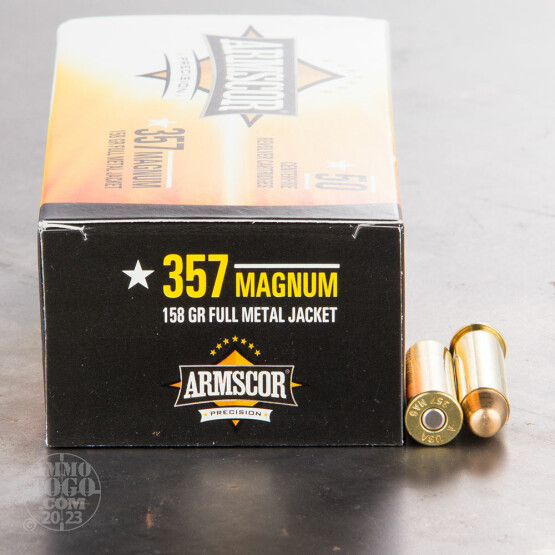 1000rds – 357 Magnum Armscor Precision 158gr. FMJ Ammo