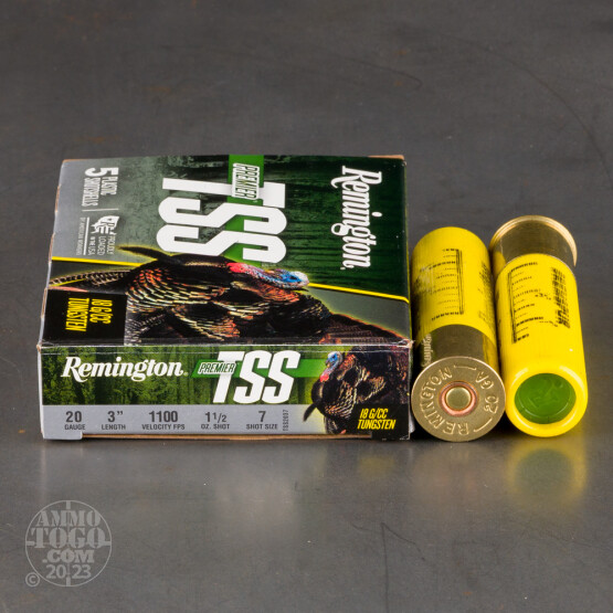 5rds – 20 Gauge Remington Premier TSS 3" 1-1/2oz. #7 Shot Ammo