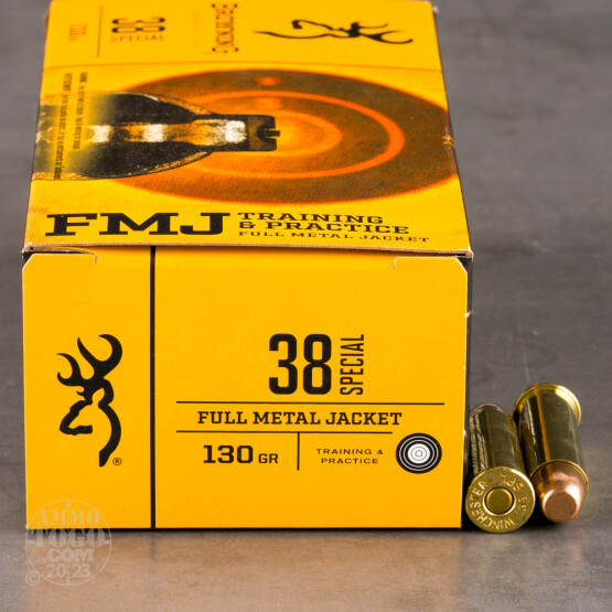 500rds – 38 Special Browning 130gr. FMJ Ammo