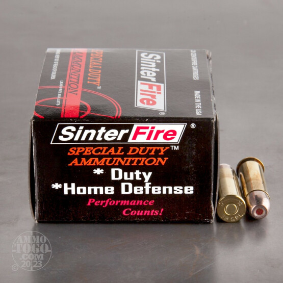 20rds - 38 Special SinterFire Special Duty 110gr. Frangible HP Ammo