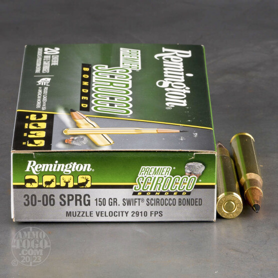 20rds - 30-06 Remington 150gr. Scirocco Bonded Ammo