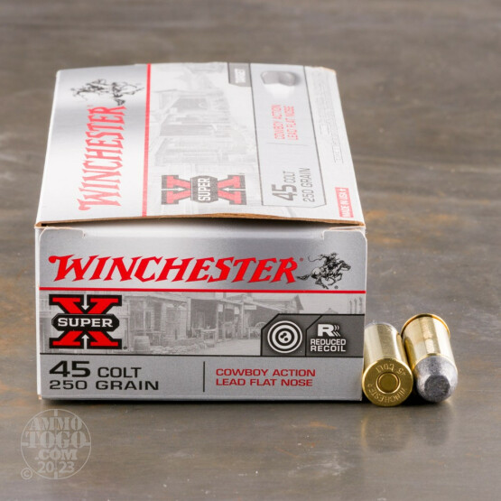 500rds - 45 Long Colt Winchester Cowboy 250gr. Lead Flat Nose Ammo
