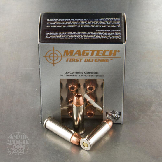 20rds - 38 Special MAGTECH 95gr. +P First Defense Solid Copper HP Ammo