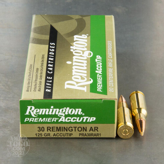 20rds - 30 Remington AR 125gr. Accutip Ammo