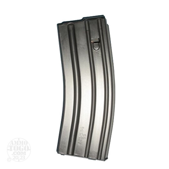 1 - C Products AR-15 .223 Stainless Steel 30rd. Magazine w/ Black Follower