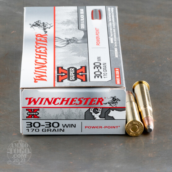 20rds - 30-30 Winchester Super-X 170gr. Power Point Soft Point Ammo