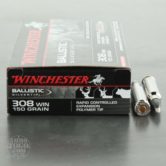 20rds - 308 Winchester Supreme Ballistic Silvertip 150gr. STHP Ammo