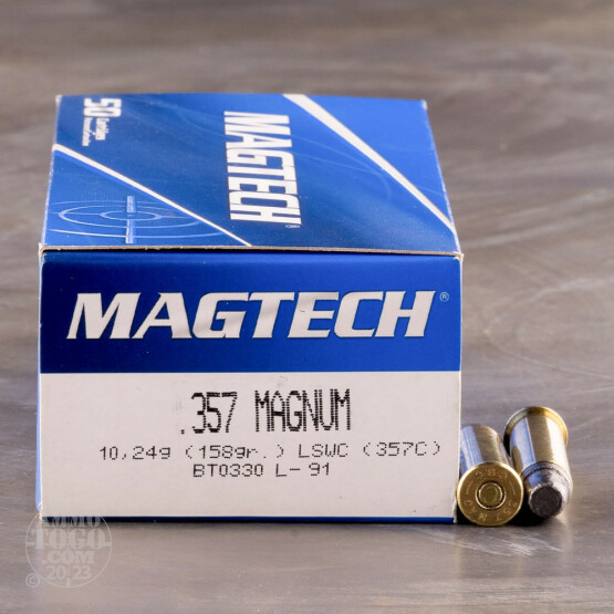 50rds - 357 Mag Magtech 158gr. LSWC Ammo