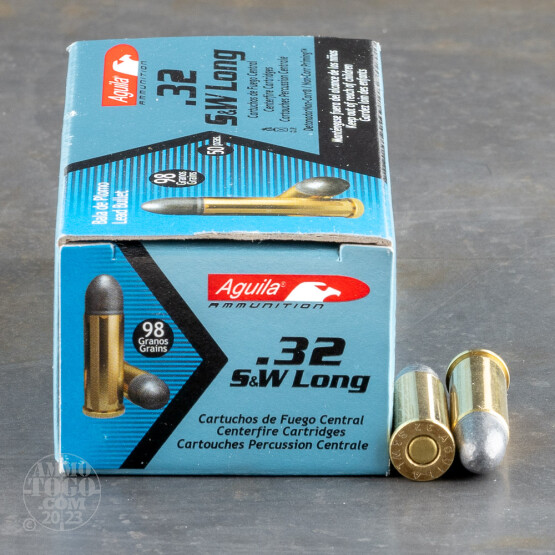 50rds - 32 S&W Long Aguila 98gr. Lead Round Nose Ammo