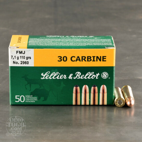 1000rds – 30 Carbine Sellier & Bellot 110gr. FMJ Ammo