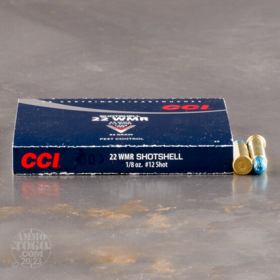 20rds - .22 Mag CCI Shotshells 1/8 oz. #12 Shot Ammo