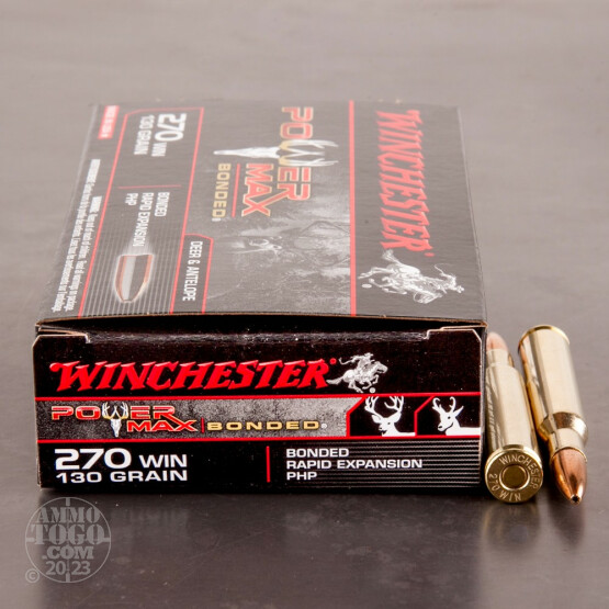 20rds - 270 Winchester 130gr. Power Max Bonded HP Ammo