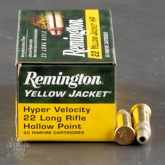 50rds - 22LR Remington Yellow Jacket 33gr. TCHP Ammo