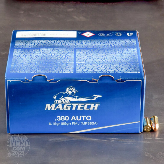 250rds - 380 Auto MAGTECH 95gr. FMJ Ammo Value Pack