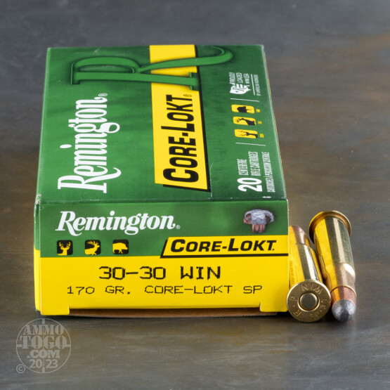 20rds - 30-30 Remington 170gr. Core-Lokt Soft Point Ammo