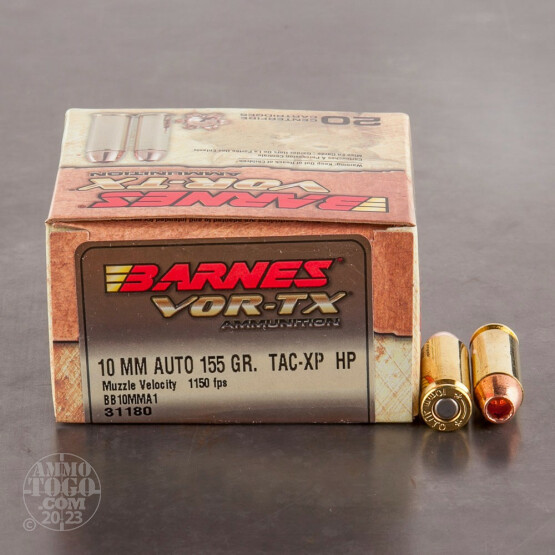 20rds – 10mm Barnes VOR-TX 155gr. XPB Ammo