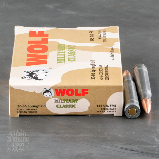 500rds - 30-06 WPA Military Classic 145gr. FMJ Ammo