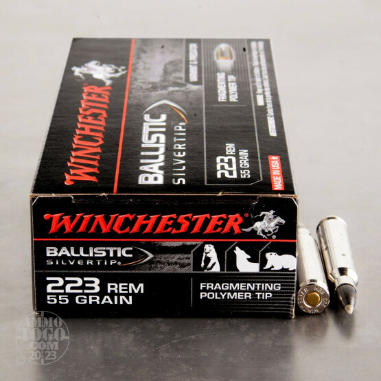20rds – 223 Rem Winchester Ballistic Silvertip 55gr. Polymer Tip Ammo