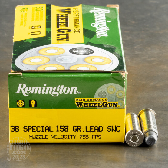 500rds – 38 Special Remington Performance WheelGun 158gr. LSWC Ammo