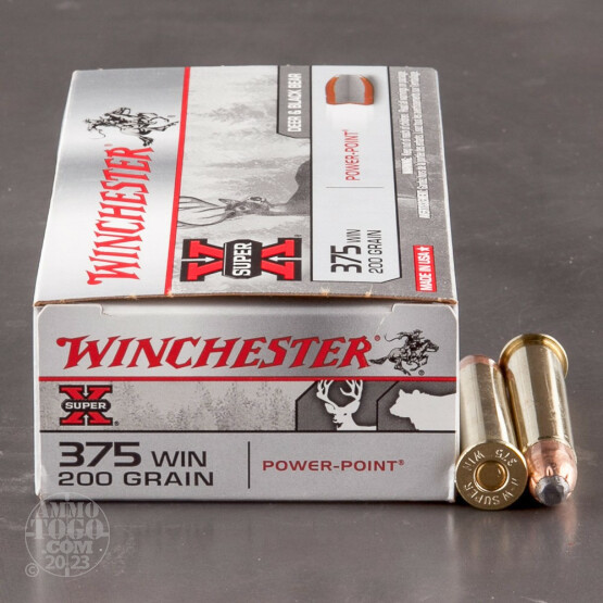 20rds - 375 Winchester Super-X 200gr. Power Point Ammo