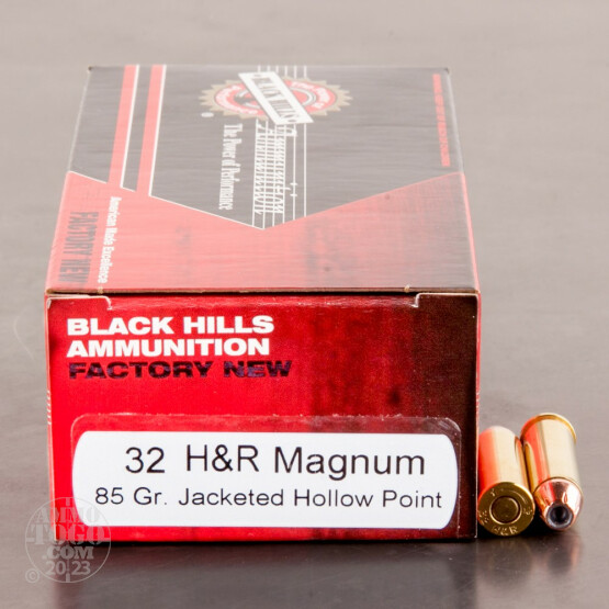 50rds - 32 H&R Magnum Black Hills 85gr. Jacketed Hollow Point Ammo