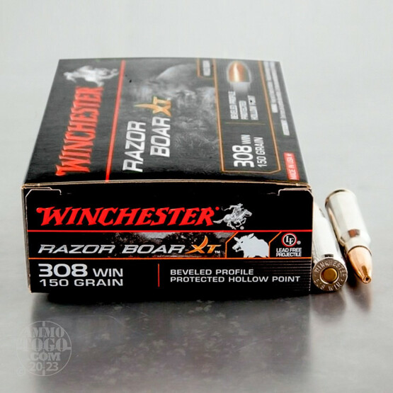 20rds - 308 Winchester Razorback XT 150gr. BPPHP Ammo