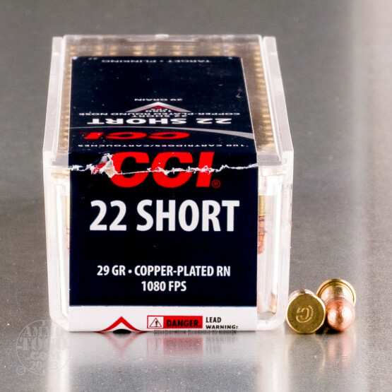 100rds – 22 Short CCI 29gr. CPRN Ammo
