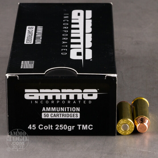1000rds – 45 Long Colt Ammo Inc. 250gr. TMJ Ammo