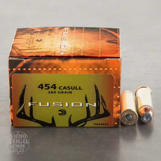 20rds - 454 Casull Federal Fusion 260gr. SP Ammo