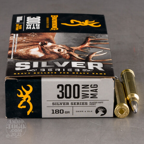 20rds – 300 Win Mag Browning Silver Series 180gr. SP Ammo