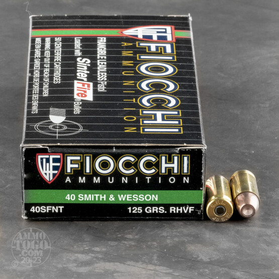 50rds - 40 S&W Fiocchi 125gr. Sinterfire Leadless Frangible Ammo