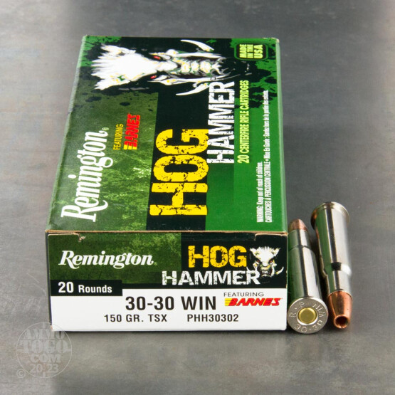 20rds - 30-30 Remington Hog Hammer 150gr. TSX HP Ammo