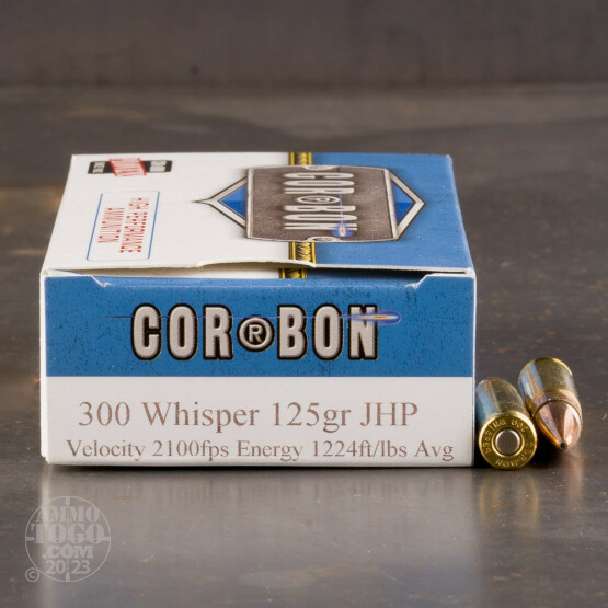20rds - 300 Whisper Corbon 125gr. JHP Ammo