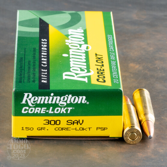 20rds - 300 Savage Remington Core-Lokt 150gr. Pointed Soft Point Ammo