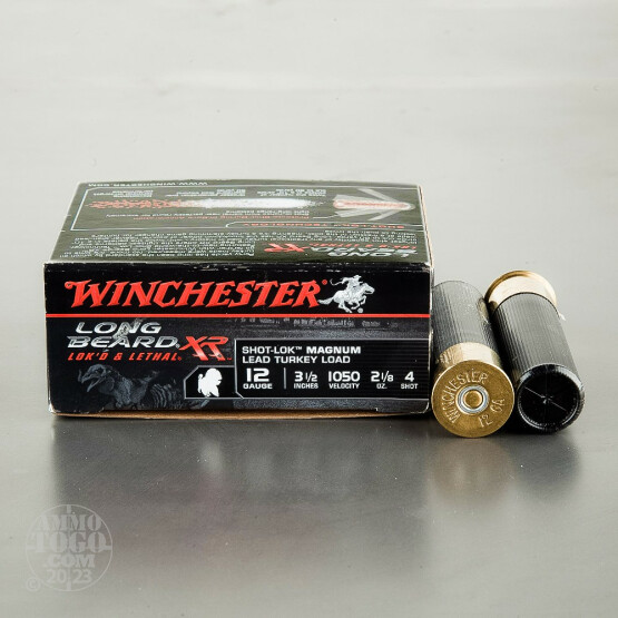 10rds – 12 Gauge Winchester Long Beard XR 3-1/2" 2-1/8 oz. #4 shot Ammo