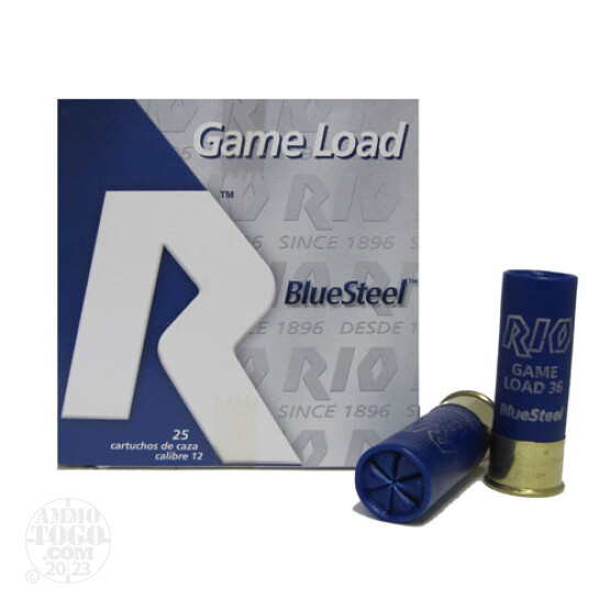 250rds - 12 Ga. Rio Royal BlueSteel 2 3/4" 1 1/4oz #3 Steel Shot Ammo