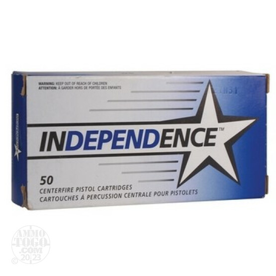 50rds - 380 Auto Independence 90gr. FMJ Ammo