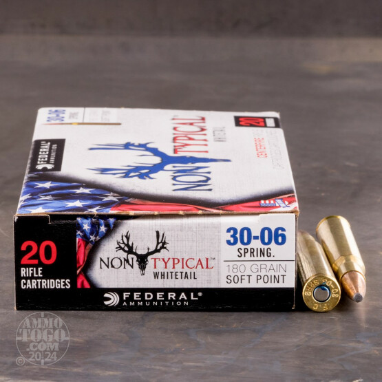 20rds - 30-06 Federal Non-Typical Whitetail 180gr. Non-Typical SP Ammo