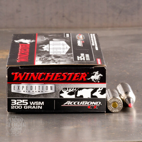 20rds - .325 WSM Winchester Accubond CT 200gr. Ammo