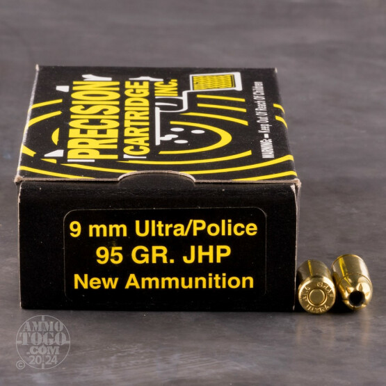 50rds - 9x18 Ultra Precision Cartridge Inc 95gr. JHP Ammo