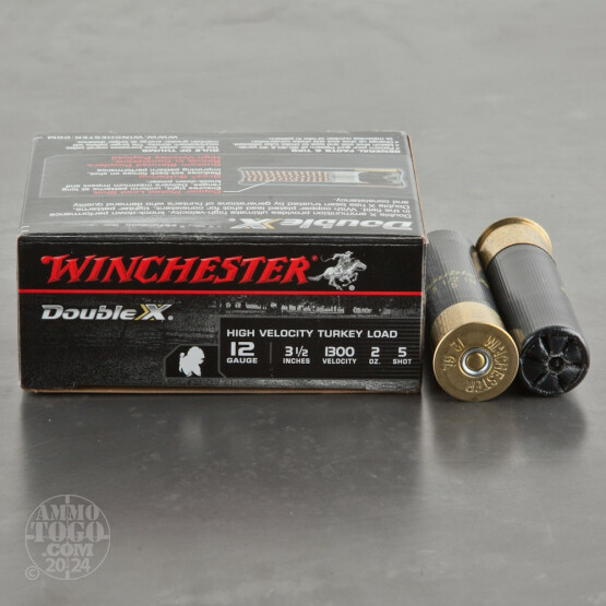 10rds - 12 Gauge Winchester Double-X 3 1/2"  2oz.  #5 Turkey Load