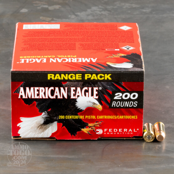 200rds – 40 S&W Federal American Eagle 180gr. FMJ Ammo