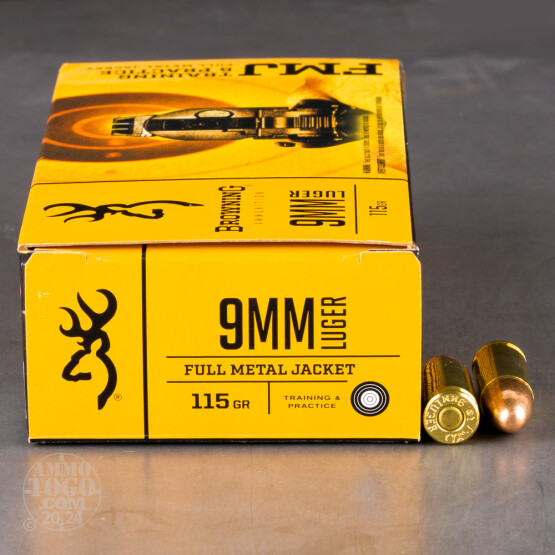 500rds – 9mm Browning 115gr. FMJ Ammo