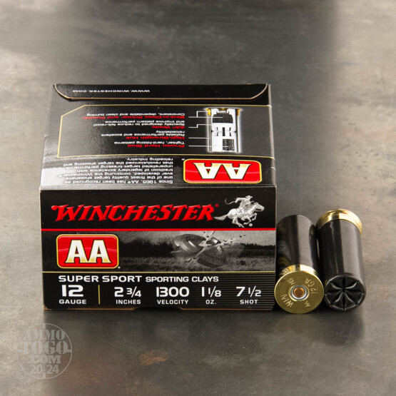 250rds – 12 Gauge Winchester AA Sporting Clay 2-3/4" 1-1/8 oz. #7-1/2 Shot Ammo