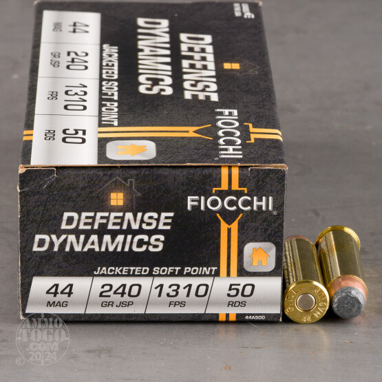 50rds - 44 Mag Fiocchi 240gr Jacketed Soft Point Ammo
